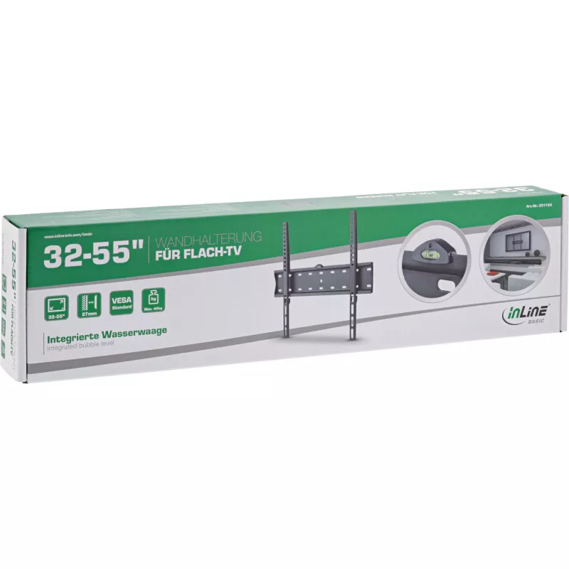 Wandbeugel InLine Basic 23112A voor flatscreen-tv 32–55 inch