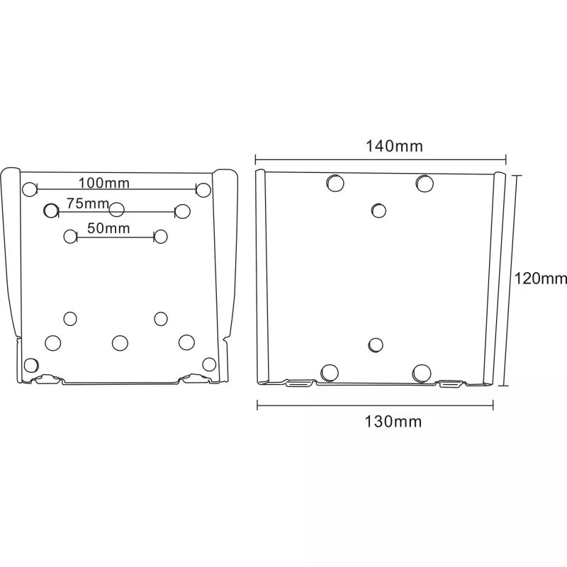 InLine wandbeugel voor TFT 33-69 cm 13-27 inch max. 30 kg