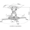 InLine Basic projector-plafondbeugel, 15 cm, max. 13,5 kg