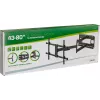 InLine XL-arm full-motion tv-wandbeugel, voor 43-inch-80-inch flatscreen-tv, max. 50kg