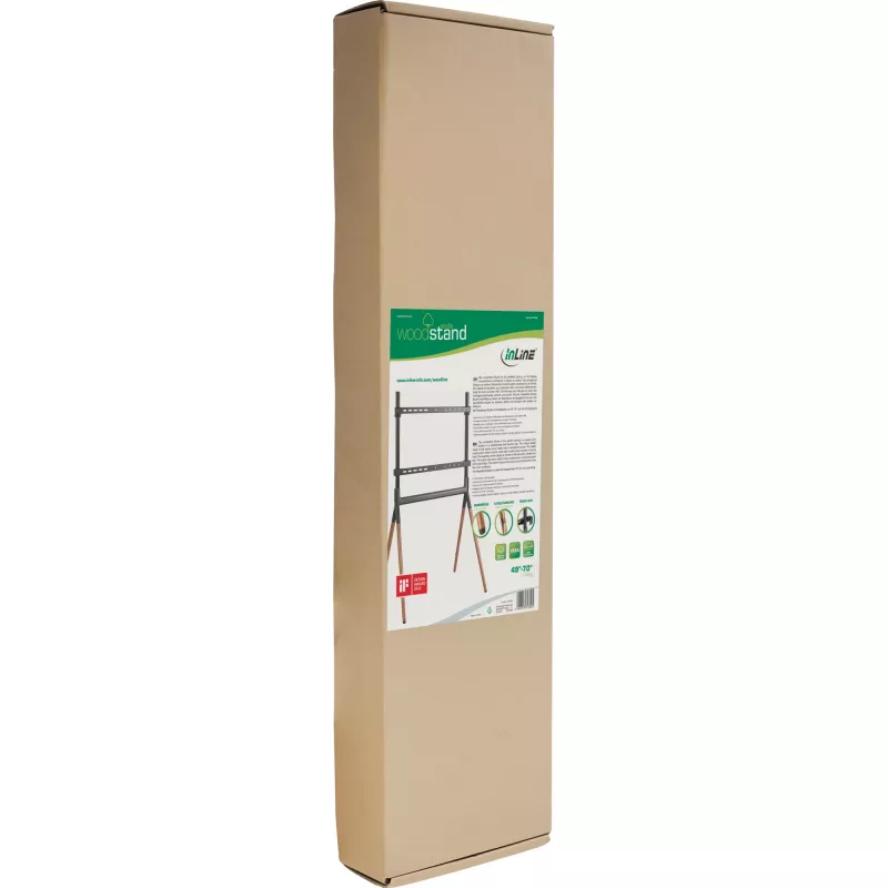 InLine woodstand Studio tv-standaard, voor displays 49 inch-70 inch (124-178cm), max. 40kg