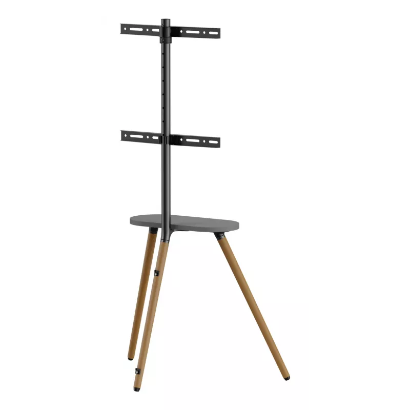 TV-voet InLine 23133W voor 43–65 inch schermen met plank, vrijstaande drager