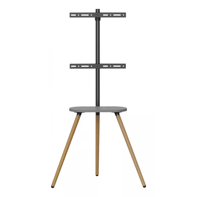 TV-voet InLine 23133W voor 43–65 inch schermen met plank, vrijstaande drager