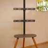 TV-voet InLine 23133W voor 43–65 inch schermen met plank, vrijstaande drager