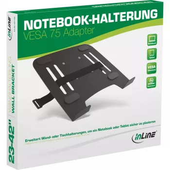 InLine notebookhouder / -standaard met VESA-75-adapter