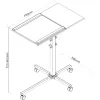 InLine trolley voor notebook en projector, hoogte 70–90 cm