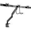 InLine desktopmontage met lift en USB3.0, beweegbaar, voor 3 displays tot 27 inch