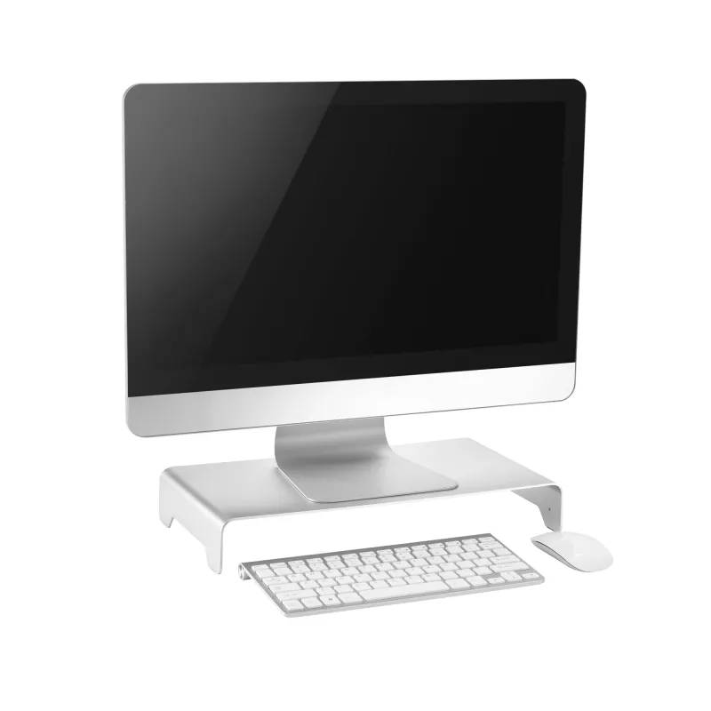 InLine monitorplatform aluminium 63 mm max. 10 kg vrijstaand zilver 23175A