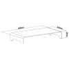 InLine monitorplatform aluminium 63 mm max. 10 kg vrijstaand zilver 23175A