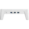 InLine Monitor Platform+, 2x USB 3.2 Gen1 en QC3-lading, 80mm, max. 15kg
