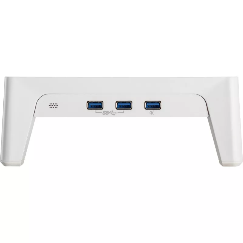 InLine Monitor Platform+, 2x USB 3.2 Gen1 en QC3-lading, 80mm, max. 15kg