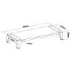 InLine Monitor Platform+, 2x USB 3.2 Gen1 en QC3-lading, 80mm, max. 15kg