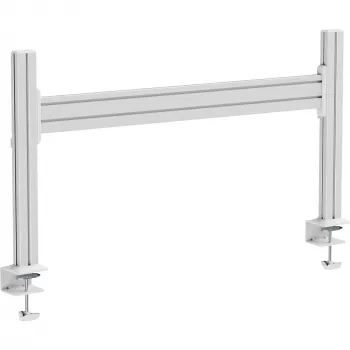 InLine 23181E slatwall tafelmountpaneel aluminium 1 m met 2 steunen 0,43 m