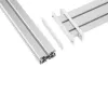 InLine 23181E slatwall tafelmountpaneel aluminium 1 m met 2 steunen 0,43 m