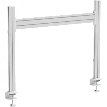 InLine 23181F slatwall tafelmountpaneel aluminium 1 m met 2 steunen 0,86 m