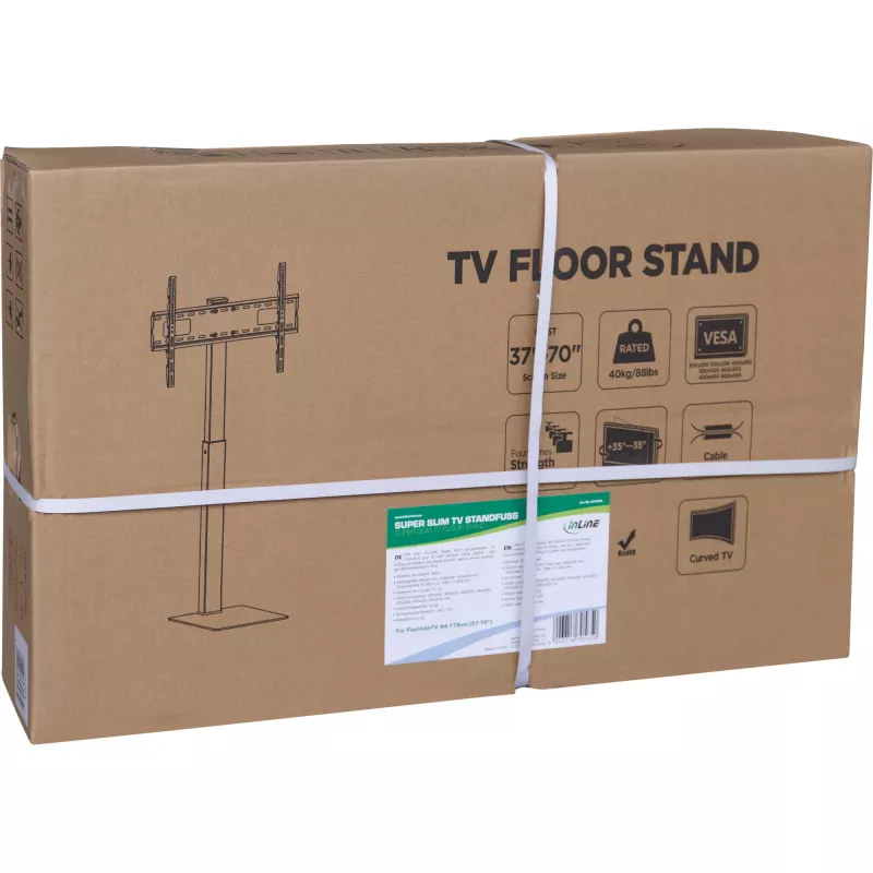 TV-standaard InLine 23195A in hoogte verstelbaar voor LED-televisies 37-70 inch