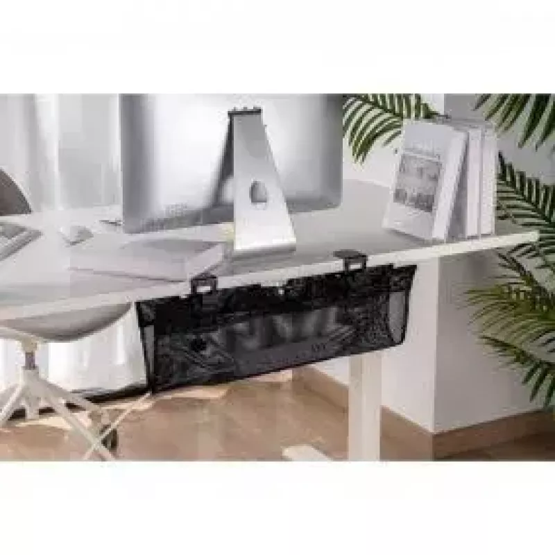 Kabelgoot InLine 23199B zwart onder tafel opbergnet 610x240x390 mm