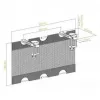 Kabelgoot InLine 23199B zwart onder tafel opbergnet 610x240x390 mm