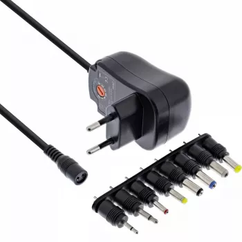 InLine universele voeding 12W, 110-240V naar 3-12V, max. 1200mA