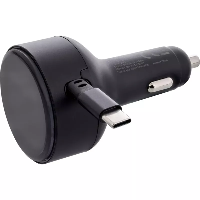 InLine 31502R mobiele oplader universeel zwart sigarettenaansteker snelladen auto