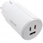 InLine USB PD-voeding, GaN-oplader, 3-poorts, dual USB-C + USB-A, 65W, wit