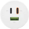 InLine USB PD-voeding, GaN-oplader, 3-poorts, dual USB-C + USB-A, 65W, wit