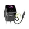 InLine USB-voeding, 70 W, GaN, USB-C PD + USB-A QC, kabel 60 cm, zwart