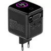 InLine USB-voeding, 70 W, GaN, USB-C PD + USB-A QC, kabel 60 cm, zwart