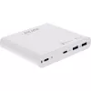 InLine USB-voeding, GaN-oplader, 4-voudig, 2x USB-C + 2x USB-A, 120W, wit