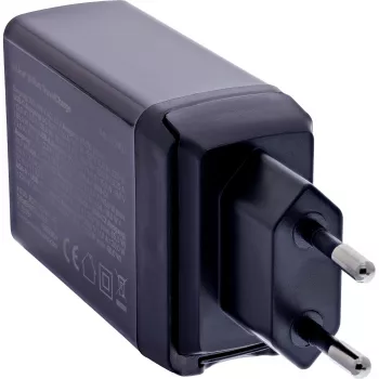 InLine 31516D mobiele oplader universeel zwart AC snelladen binnen
