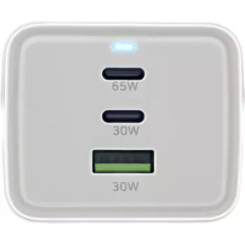 InLine USB-voeding, GaN-oplader, 2x USB-C, 1x USB-A, PD 3.0, veiligheidsstopcontact
