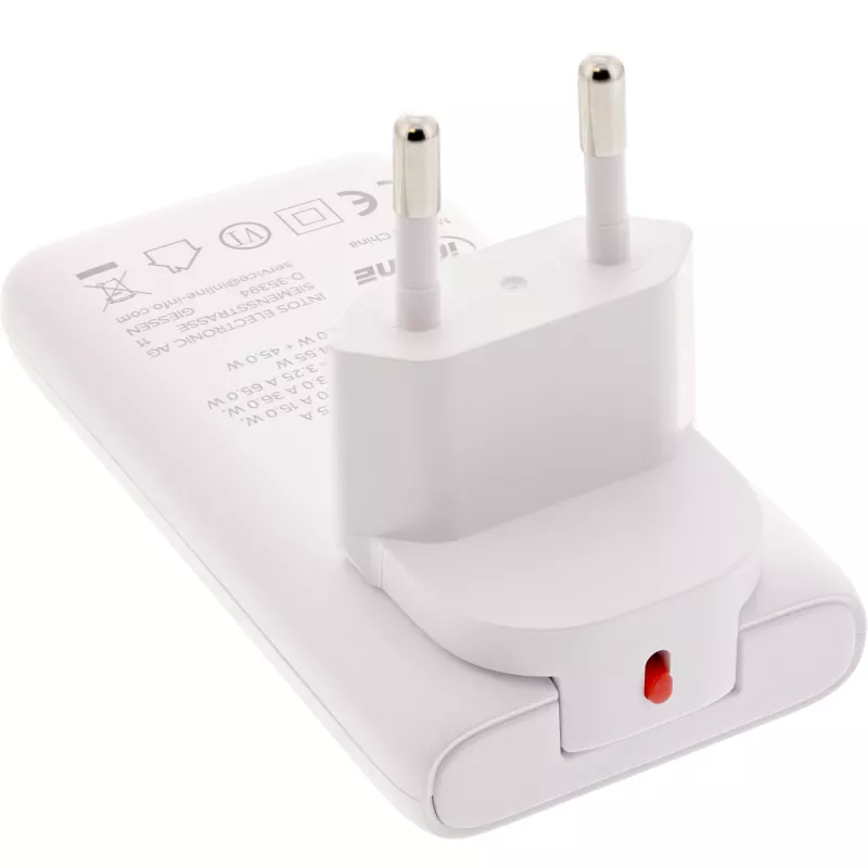 USB-voeding InLine 31519C Dual USB-C 65W – dual-USB-C-aansluitingen, 65 W totaalvermogen