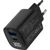 InLine USB PD-voeding, GaN-oplader, 2 poorten, USB-C + USB-A, 30W, met display
