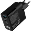 InLine USB PD-voeding, GaN-oplader, 3-voudig, USB-C + USB-A, 65 W, met display