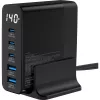 InLine USB PD-voeding, GaN-oplader, 5 poorten, USB-C + USB-A, 140W, met display