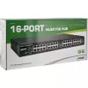 InLine PoE+ Gigabit injectorhub 16 poorten PoE+ 250 W, 19" 1U, beugels inbegrepen, 2 ventilatoren, zwart