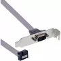 InLine slotbeugel DB9 stekker naar 10-pins interne header direct 1:1 0,6 m