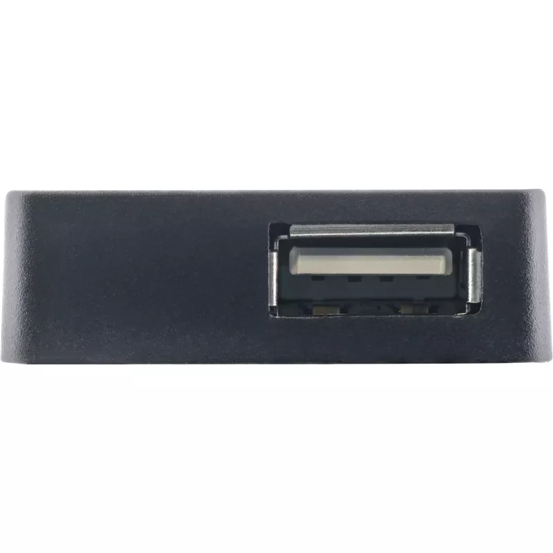 InLine USB 2.0 4-poorts hub, Type-A-stekker naar 4x Type-A-bus, zwart, 30 cm