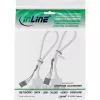 InLine slotbeugel 2x USB 2.0 Type-A bus naar 2x 5-pins interne header 0,3m