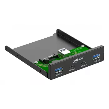 InLine 33456C drivebay-afdekplaat 8,89 cm (3.5 inch) I/O-poorten-afdekplaat zwart
