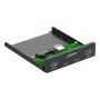 InLine 33456C drivebay-afdekplaat 8,89 cm (3.5 inch) I/O-poorten-afdekplaat zwart