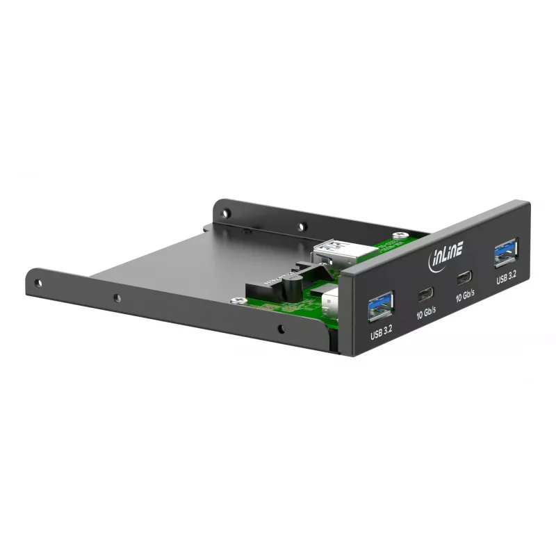 InLine 33456C drivebay-afdekplaat 8,89 cm (3.5 inch) I/O-poorten-afdekplaat zwart