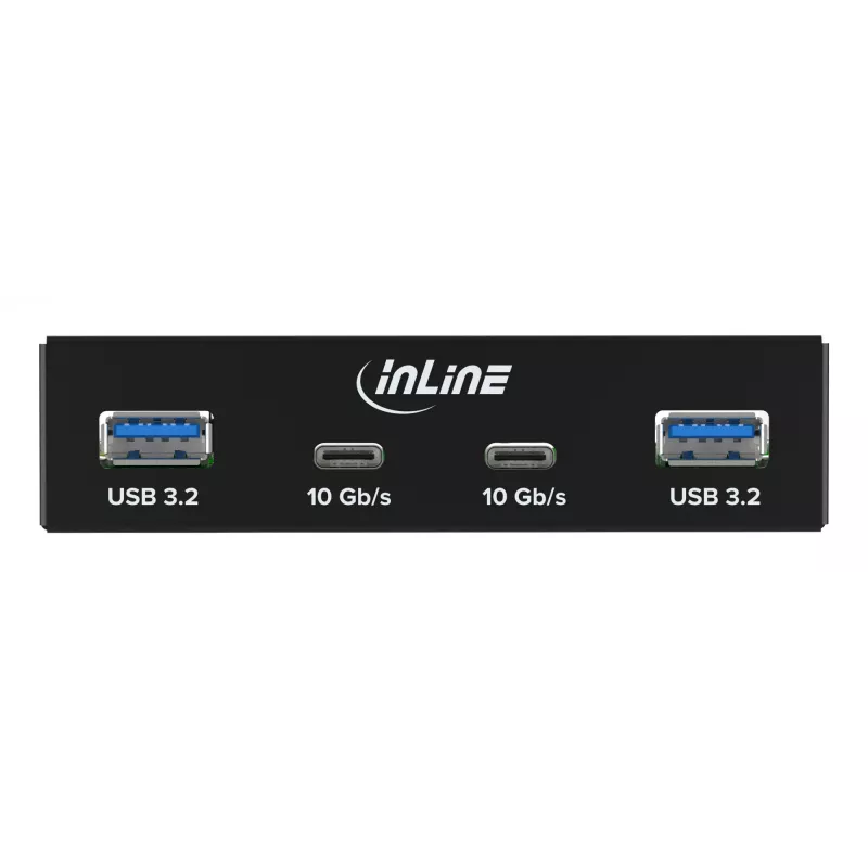 InLine 33456C drivebay-afdekplaat 8,89 cm (3.5 inch) I/O-poorten-afdekplaat zwart
