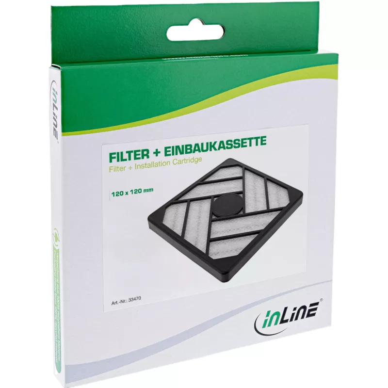 InLine filter + installatiepatroon, 120 x 120 mm