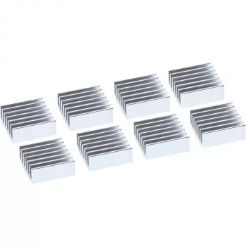 InLine IC-chip-koellichaam, zelfklevende koelribben, 8 stuks