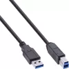 InLine USB 3.2 Gen.1 7-poorts hub aluminium behuizing met 2,5A voeding, zwart