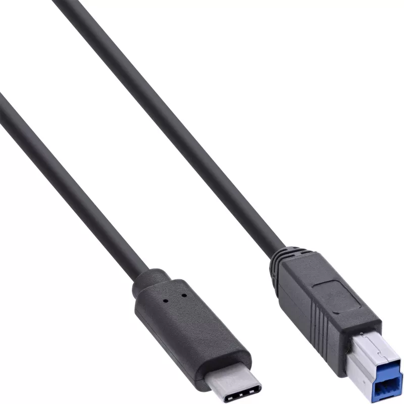 InLine USB 3.2 Gen.1 7-poorts hub aluminium behuizing met 2,5A voeding, zwart