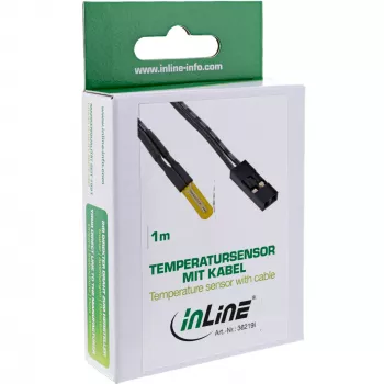 InLine temperatuursensor / sonde universeel 2-polig met kabel 1 m