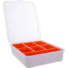 InLine onderdelenbox, 7 vakken, 180 x 140 x 40 mm, oranje