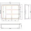 InLine onderdelenbox, 7 vakken, 180 x 140 x 40 mm, oranje